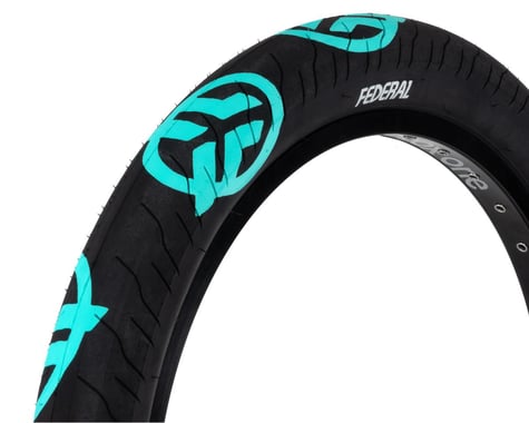 Federal Bikes Command LP Tire (Black/Teal Logos) (20" / 406 ISO) (2.4")
